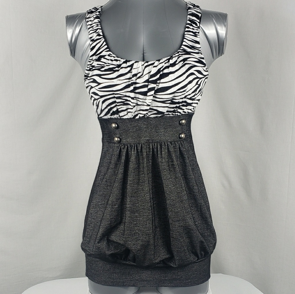 Wet Seal Zebra Top Mini Dress
